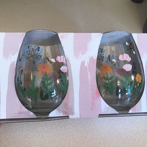 Hand crafted glasses.. set of two